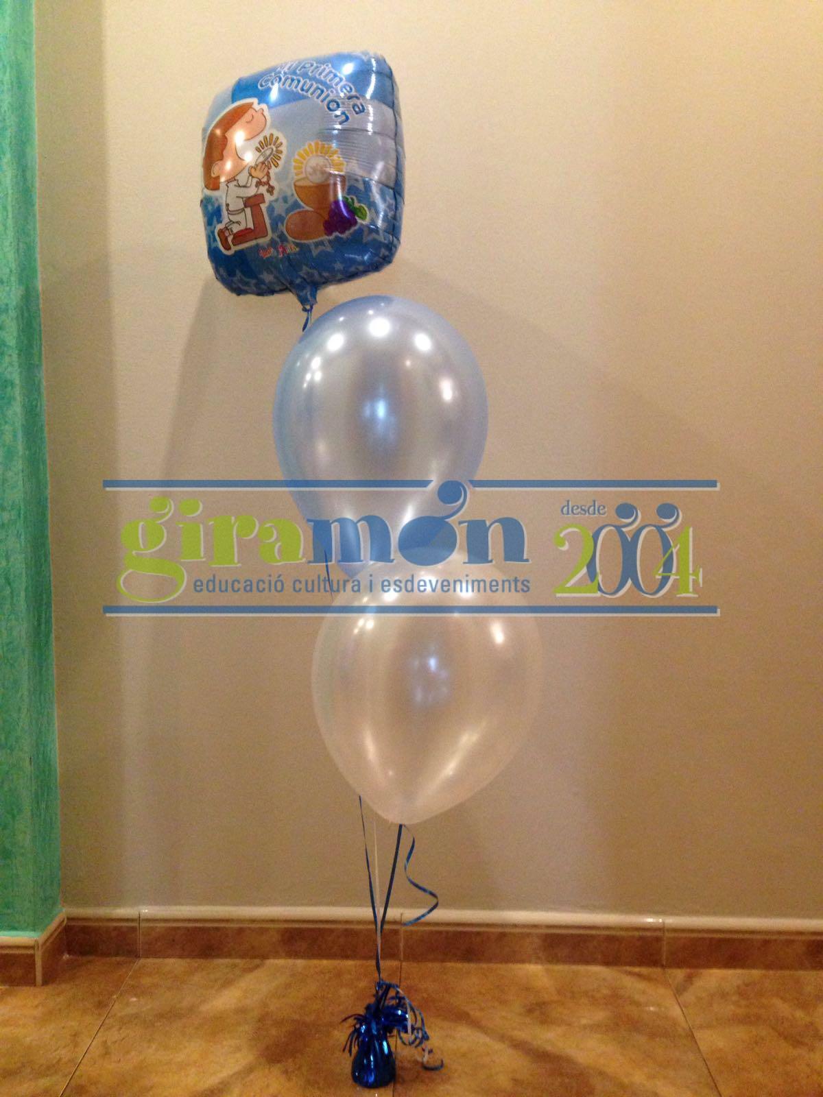 Ref 311 Base - Pastel de globos con cifras y bubble personalizada - Giramón  : Giramón