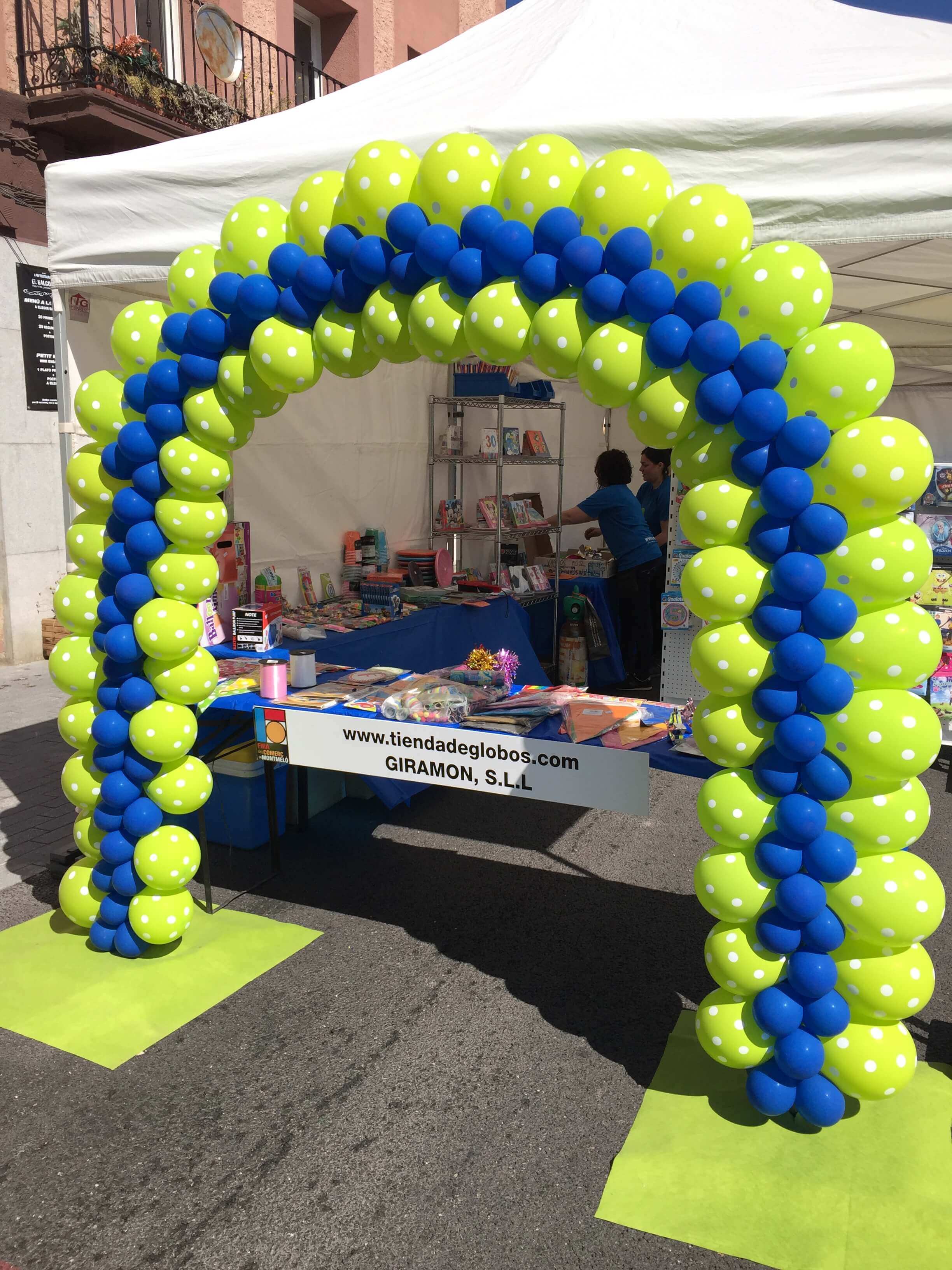 arco de globos bicolor