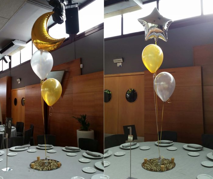 Ramos de globos para cena fin de año