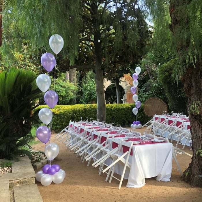 Ramos de globos de látex con helio para fiestas