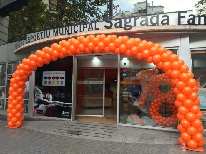 Gran arco de globos para entradas