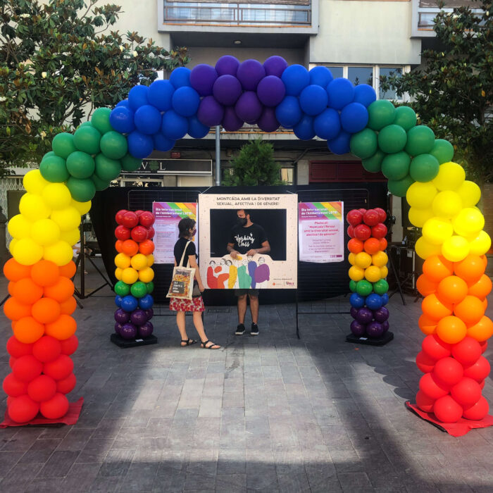 Arco de globos Arco iris orgullo LGTBI