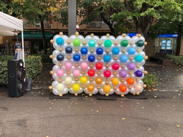 Photocall fiestas con globos