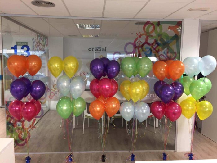 Ramos de globos de helio para oficinas